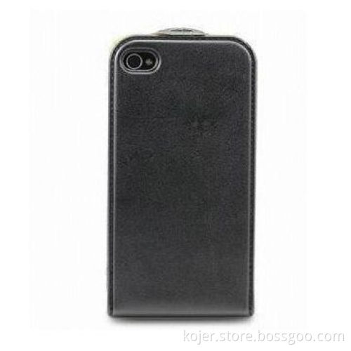 PU Leather Case for iPhone 4, with Magnetic Flap On the Top, OEM Orders Welcomed